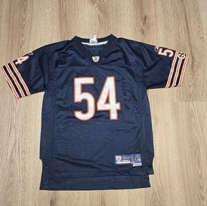 Reebok NFL Jersey Womens Large Navy Brian Urlacher 54 Chicago Bears